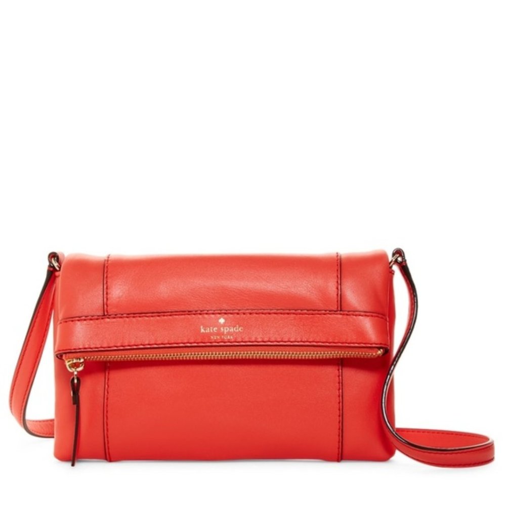 New! Kate Spade Pink Leather Crossbody Bag